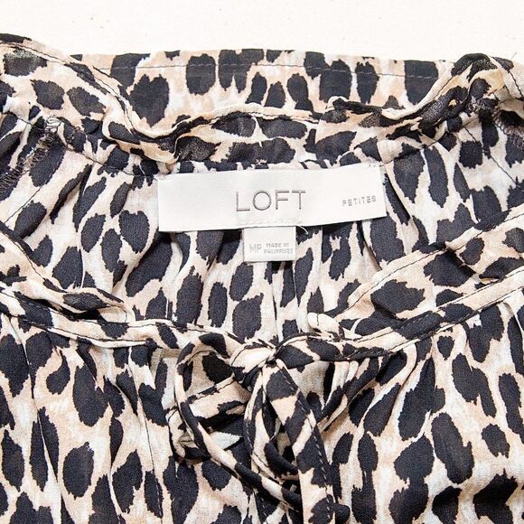LOFT Cheetah Print Top  - Picture 4 of 7